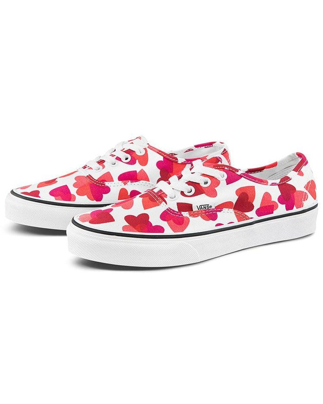Vans Red Authentic 'Valentine Hearts' for men