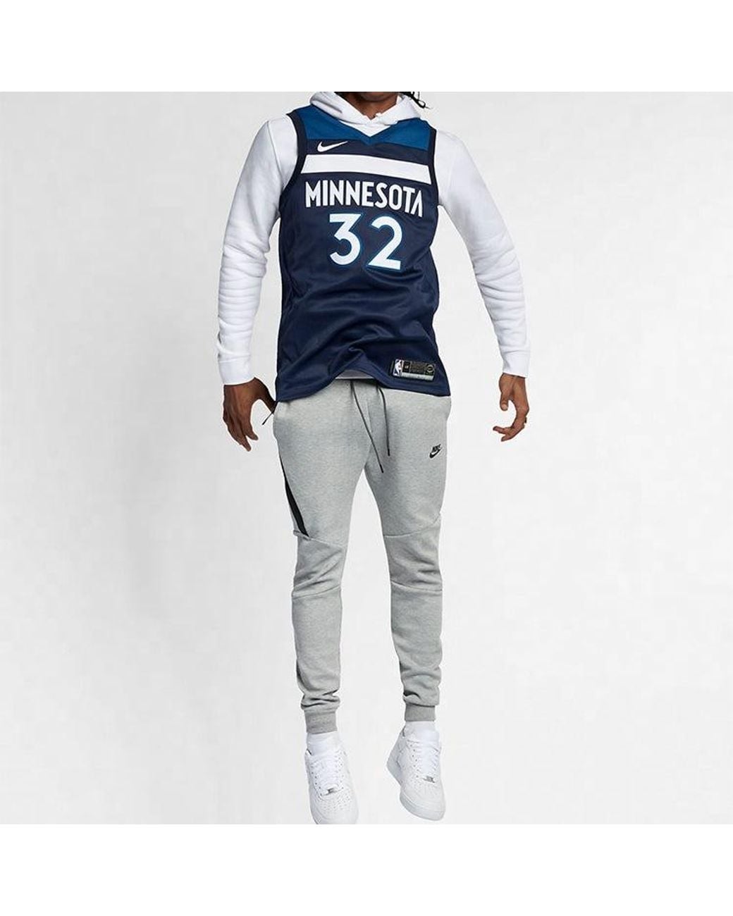 Nike Blue Nba Towns Timberwolves 3 2 Fan Edition Basketball Jersey/Vest 864491-420 for men