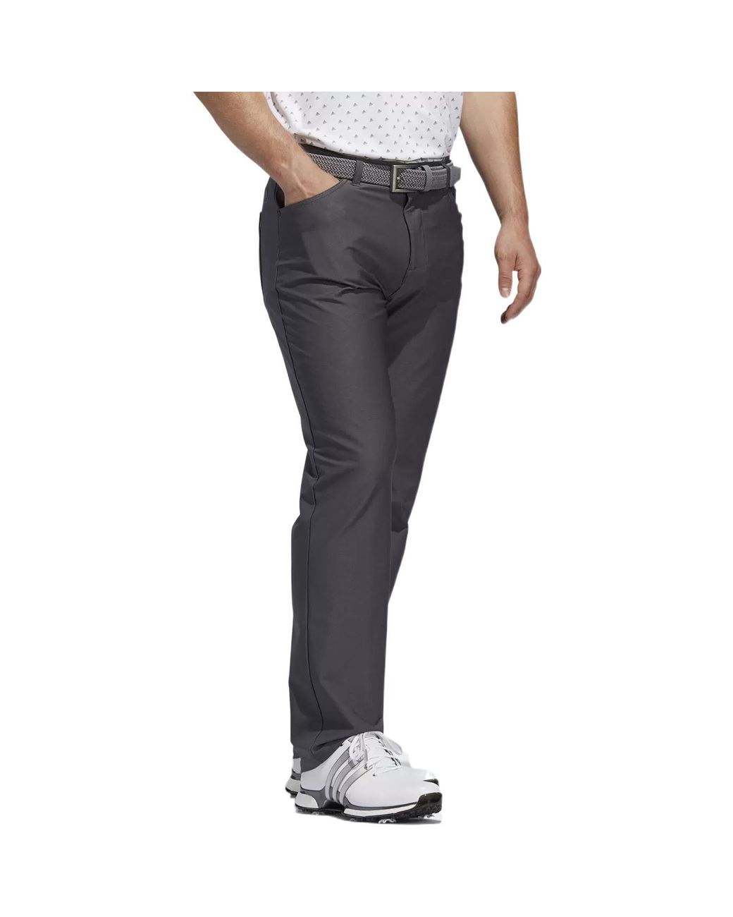 Adidas Blue Ultimate365 Five Pocket Solid Pants Six' for men