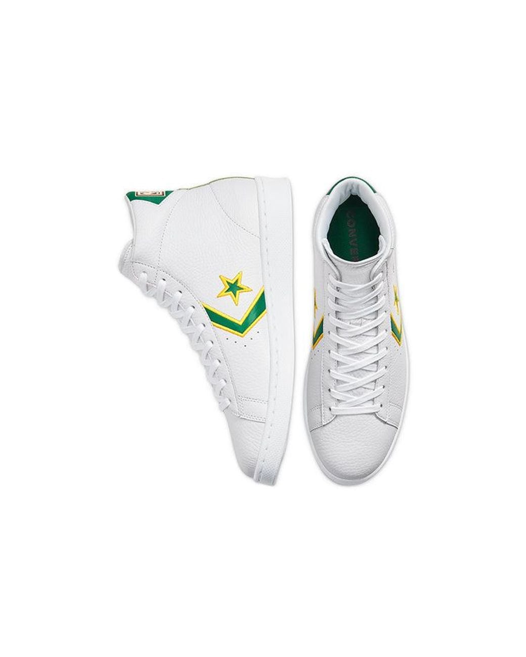 Converse White Pro Leather Mid 'Boston Celtics' for men