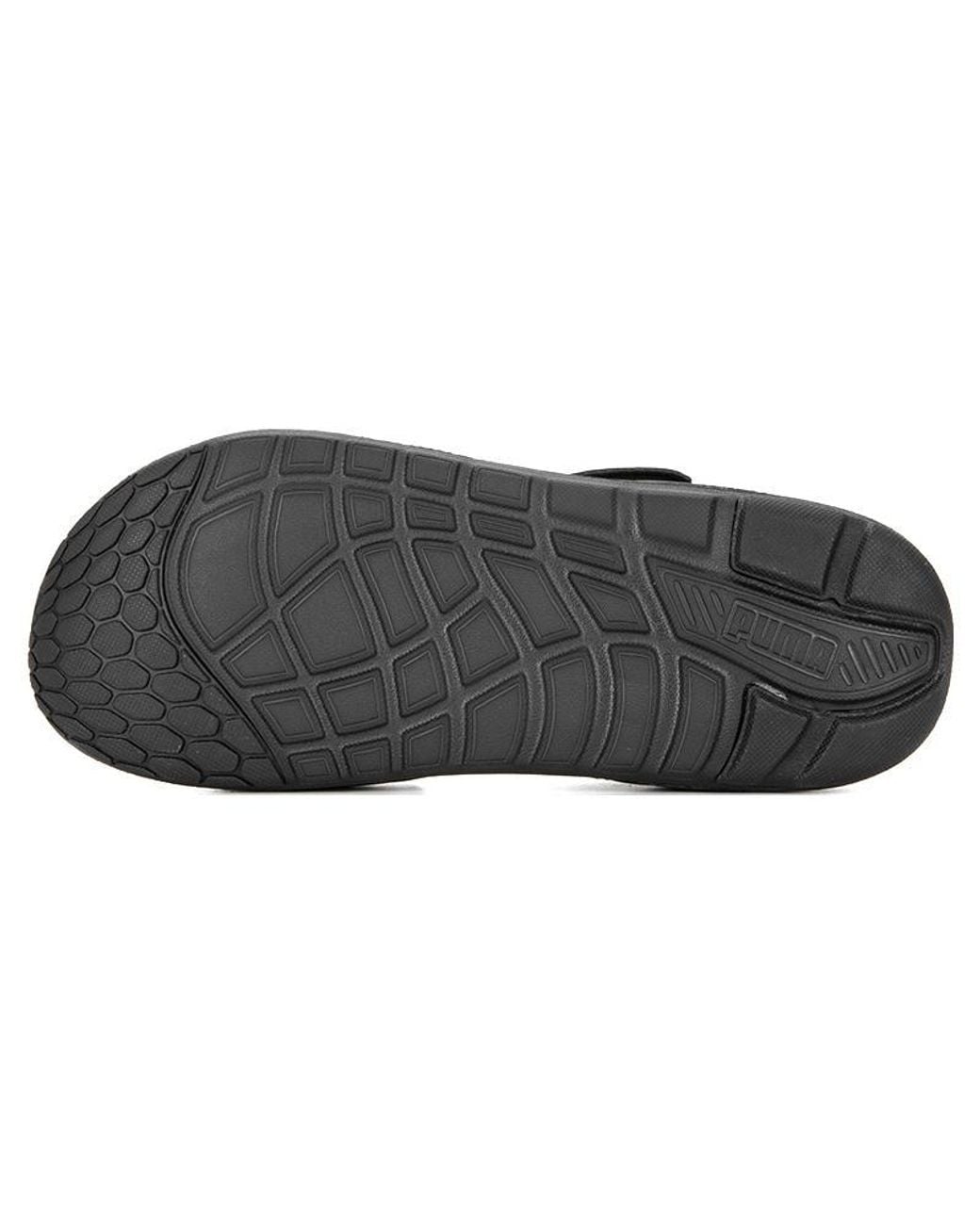 PUMA Black Softride Sandal Pure Tile' for men