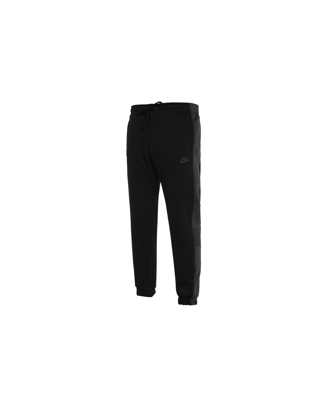 Nike Black As Nsw Bb Jggr Snl Cb Casual Sports Bundle Feet Fleece Lined Knit Long Pants/Trousers for men