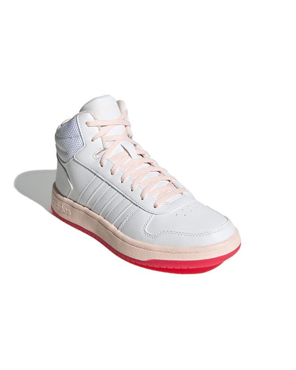 Adidas White (Wmns) Hoops 2.0 Mid Power'