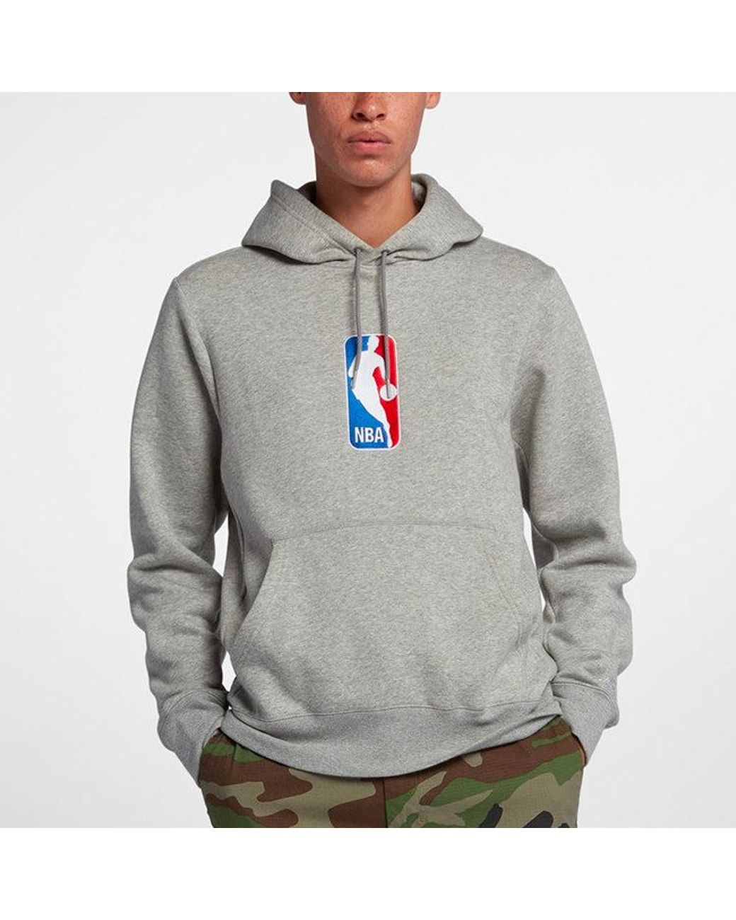 Nike Gray Sb X Nba Crossover Casual Sports Hooded Printing for men