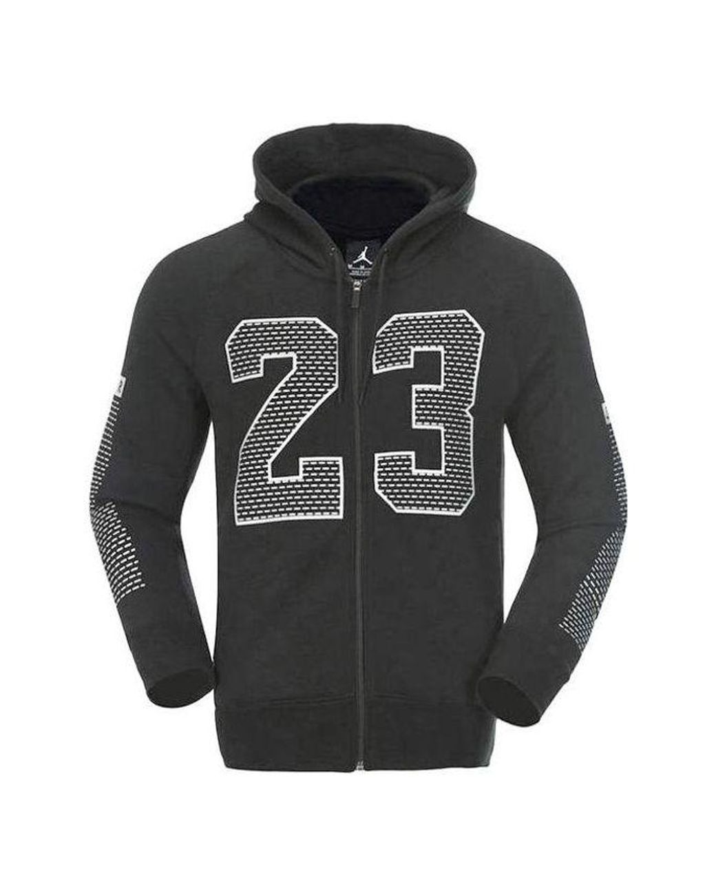Nike Gray Numeric Printing Zipper Sports Jacket for men