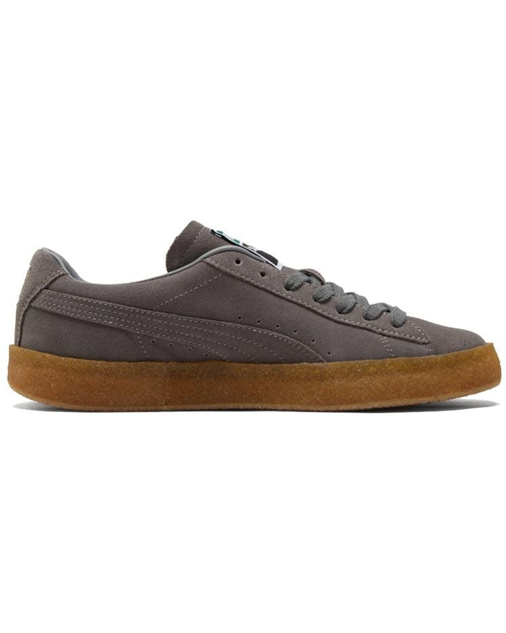 PUMA Brown Suede Crepe Leisure Board Shoes for men
