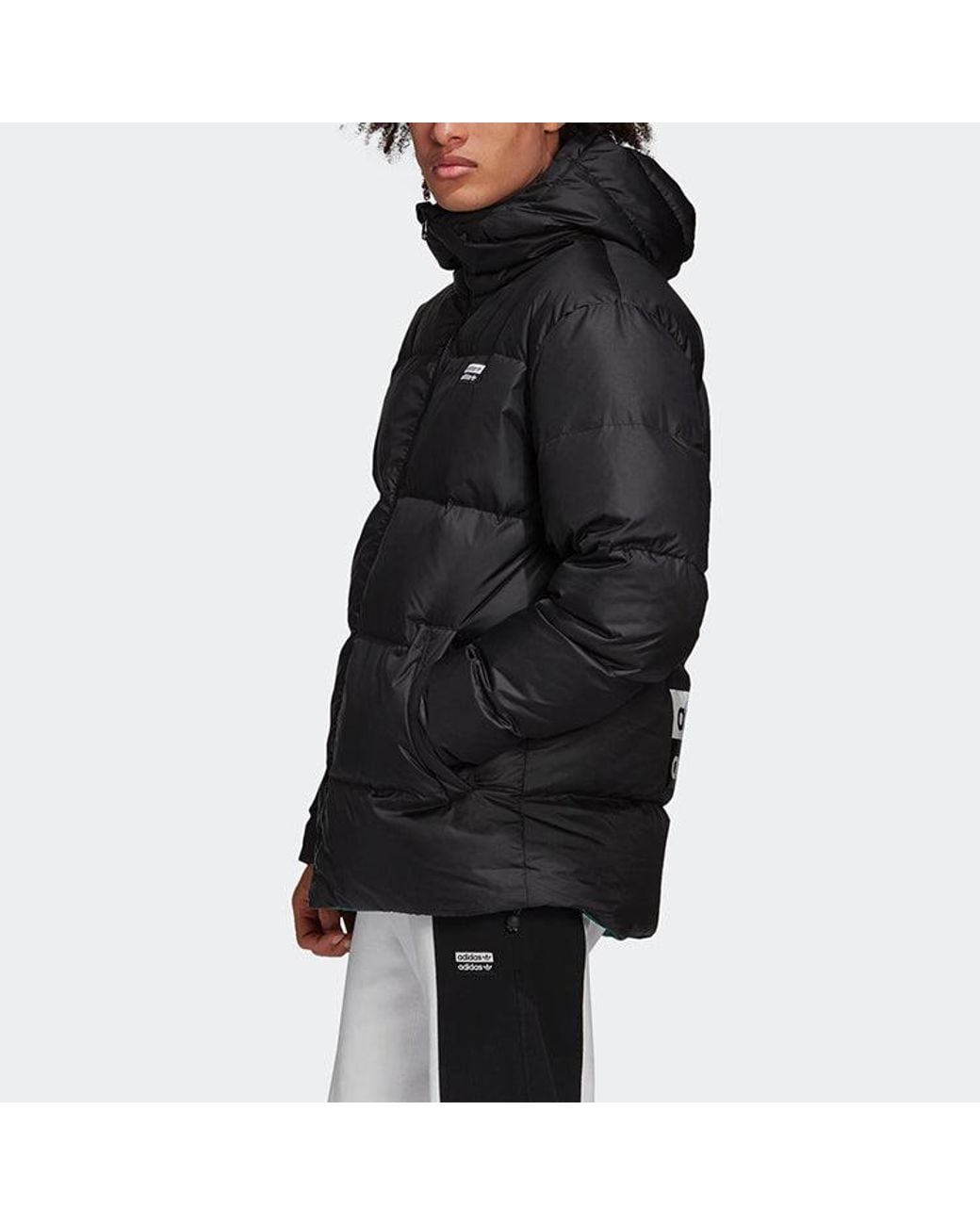 Adidas Green Originals Mid Reversable Down Jacket for men