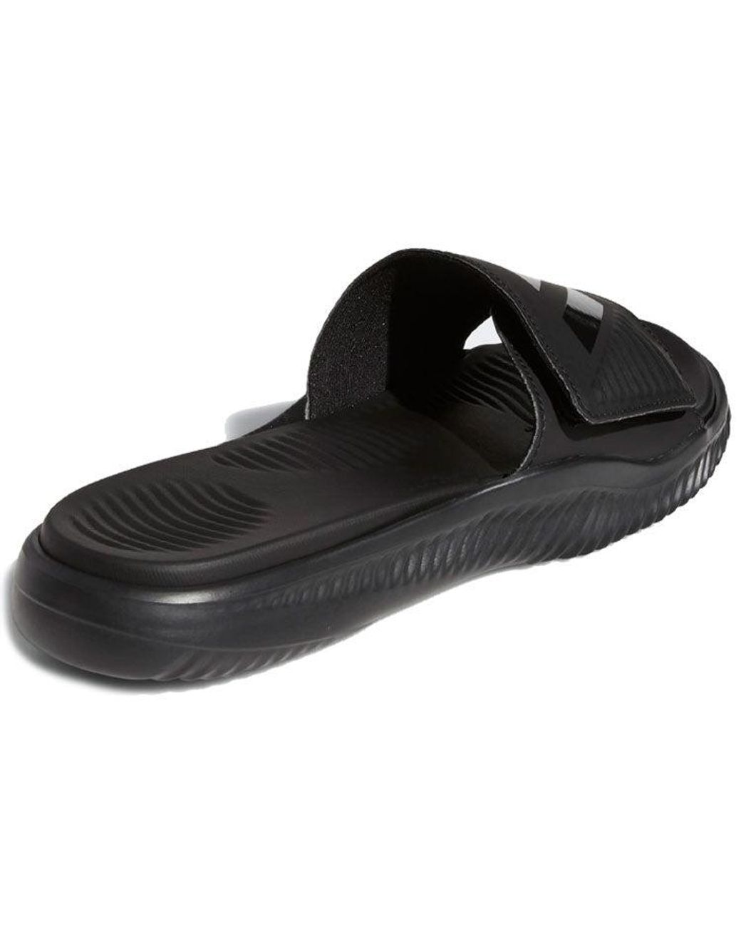 Adidas Black Alphabounce Slide for men