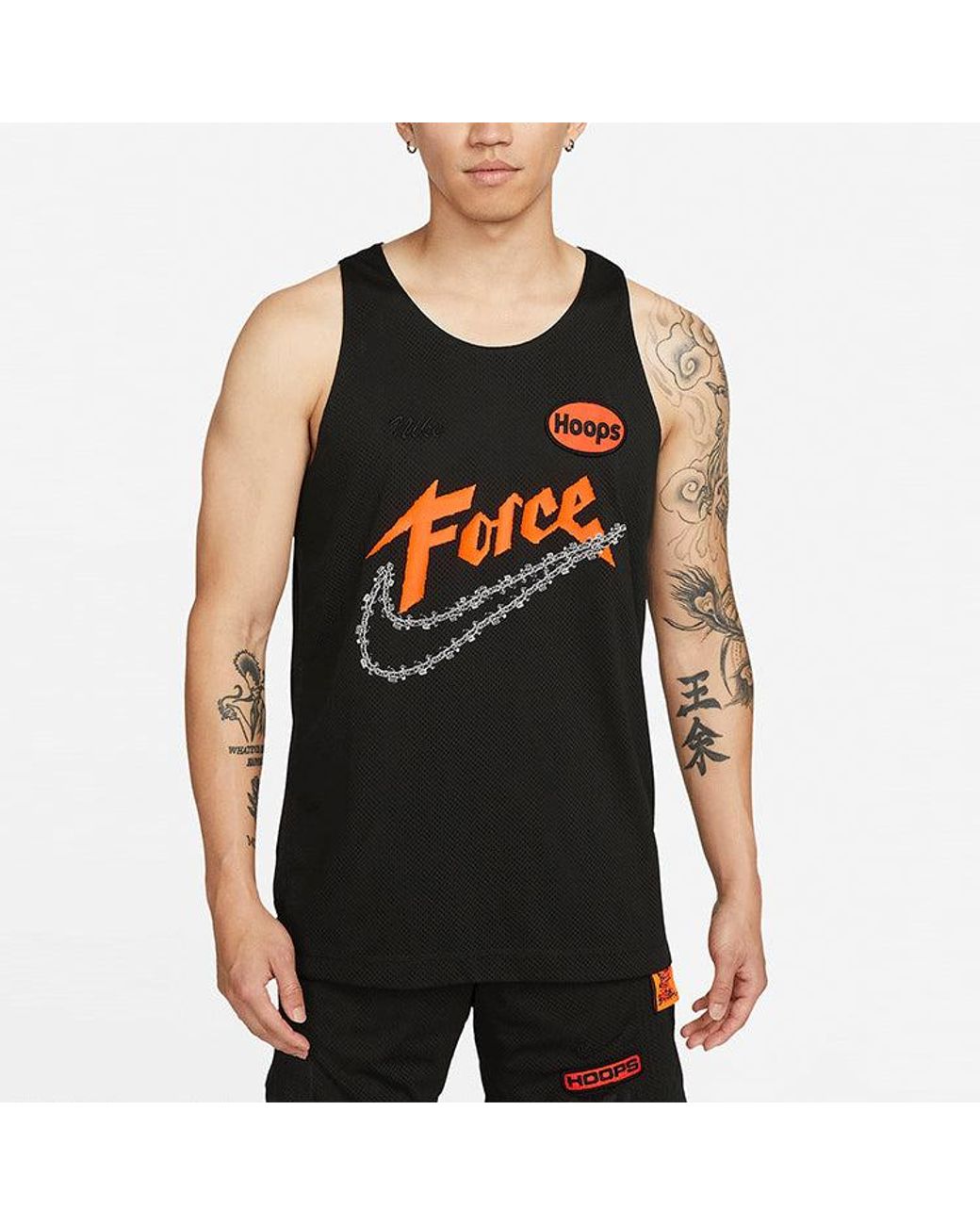 Nike Blue Sports Creative Printing Running Basketball Jersey/Vest for men