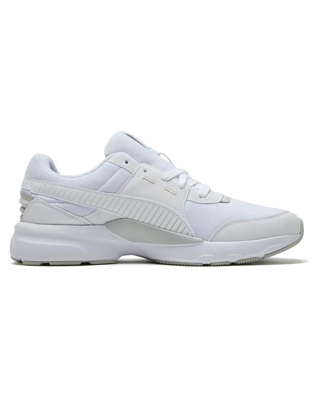 PUMA White Future Runner Low Running Shoes for men