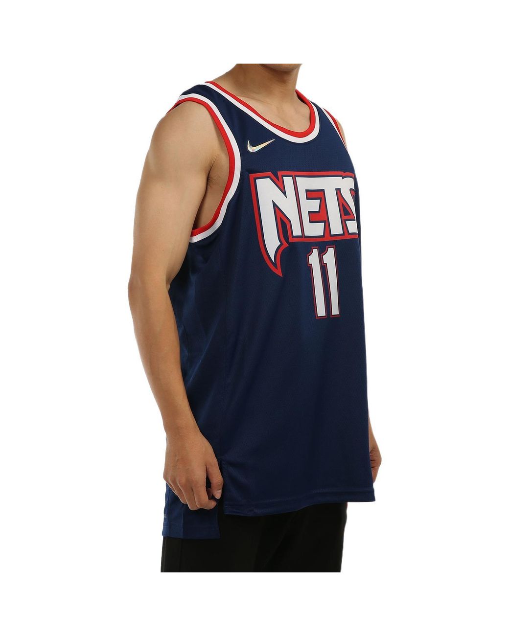 Nike Blue X Nba 75 Brooklyn Nets Jerseys 'Kyrie Irving 11' for men