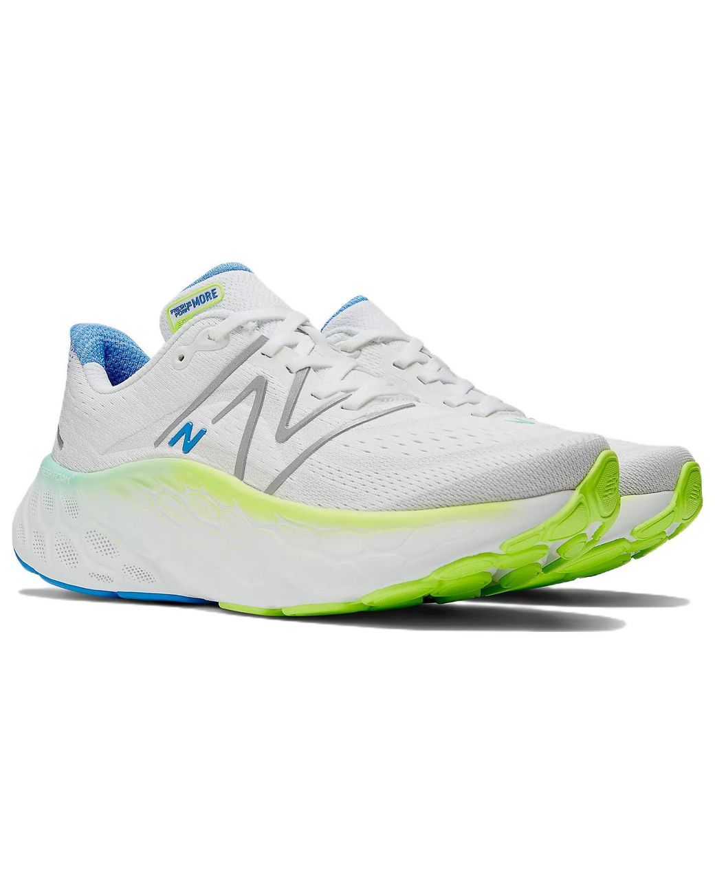 New Balance White Fresh Foam X More V4 Running Shoe