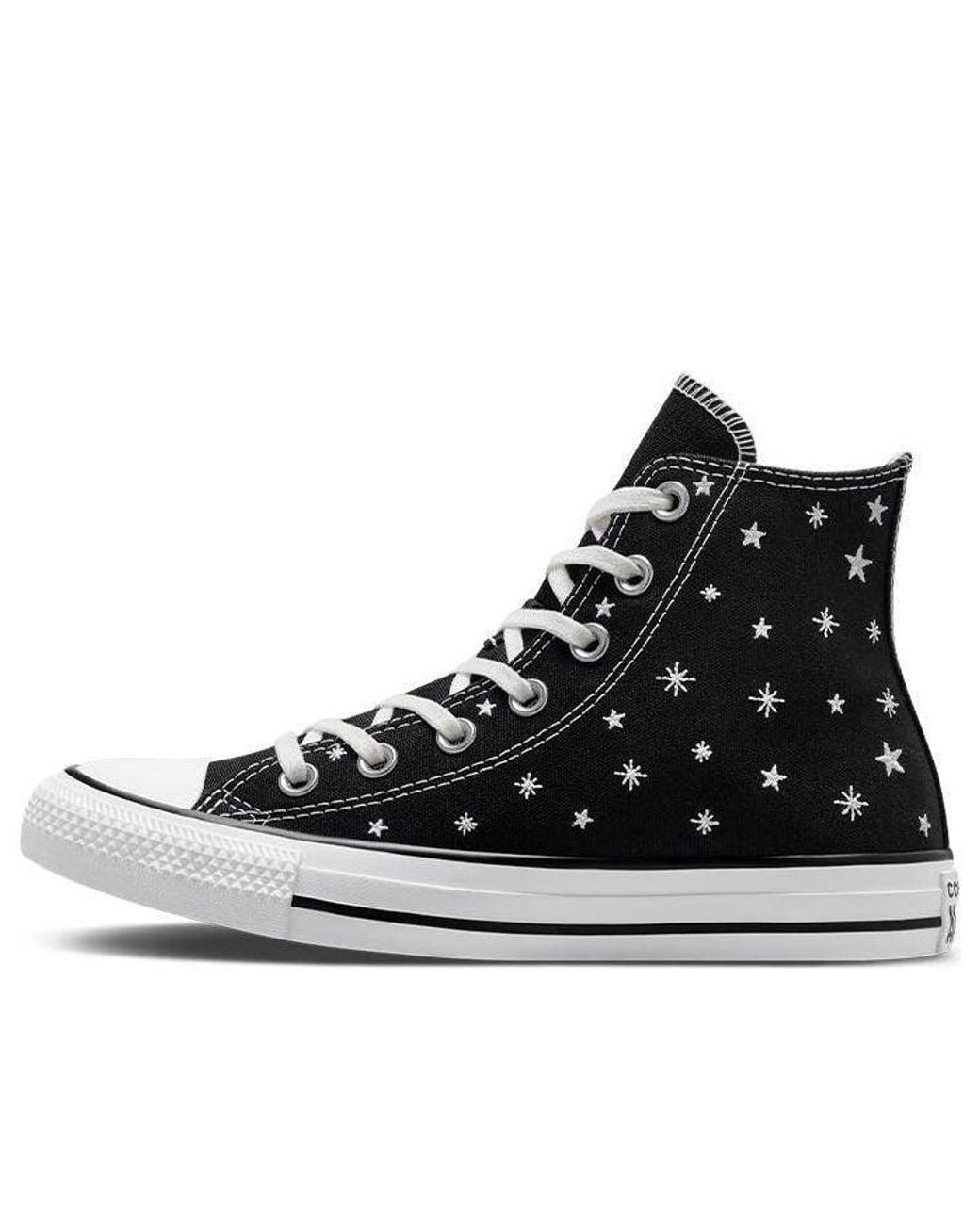 Converse Black (Wmns) Chuck Taylor All Star High 'Embroidered Stars'