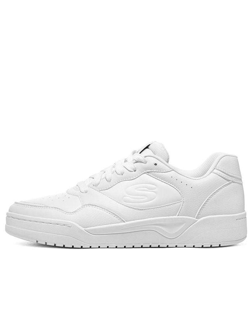 Skechers White Volley Low Varsity Trainers for men
