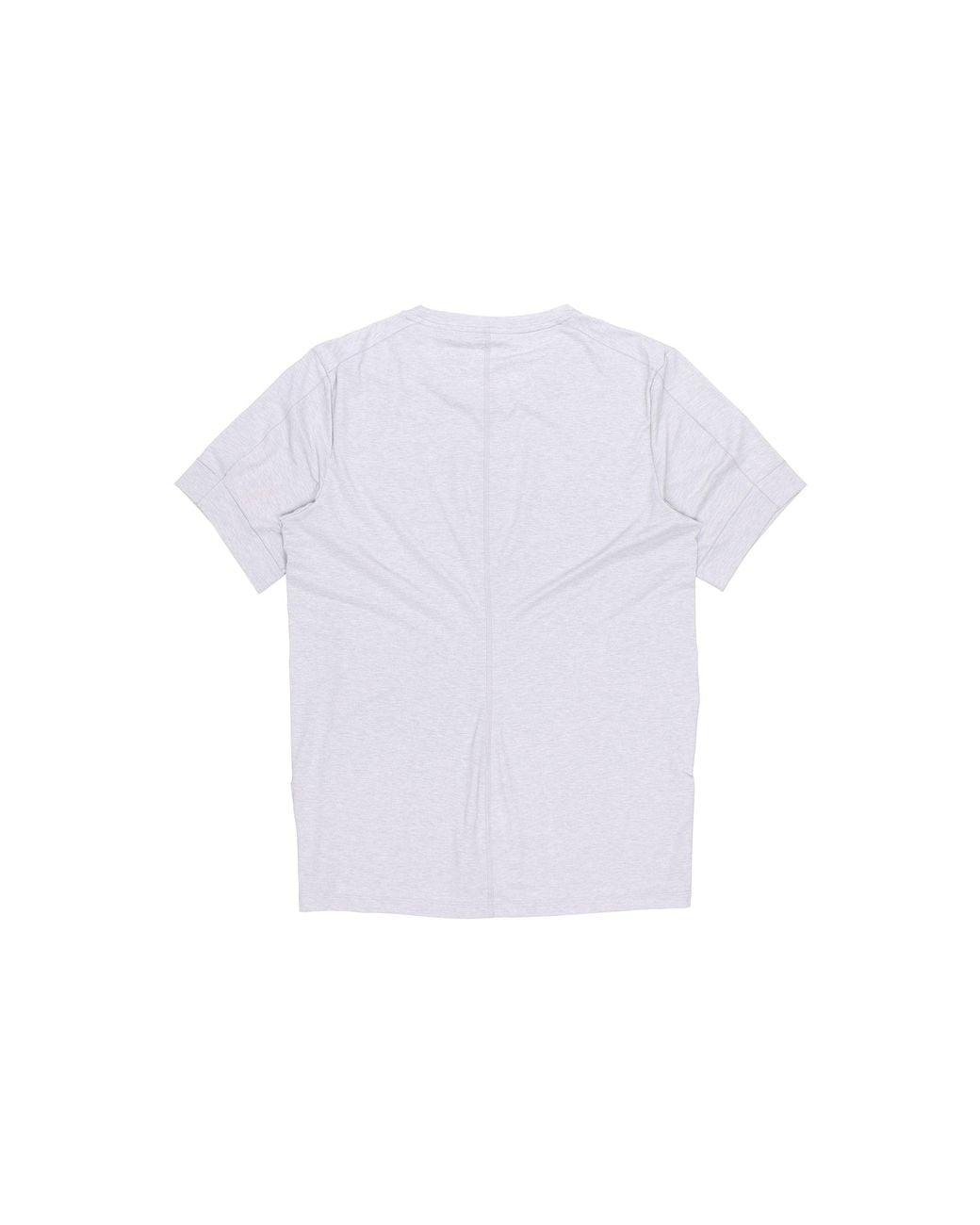 Nike White Yoga Dri-Fit Sports Quick Dry Short Sleeve Smoke for men