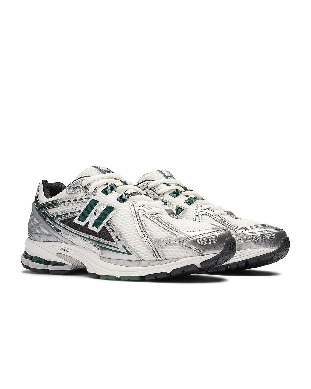 New Balance White Metallic 1906R Low-Top Sneakers, Brand Us for men