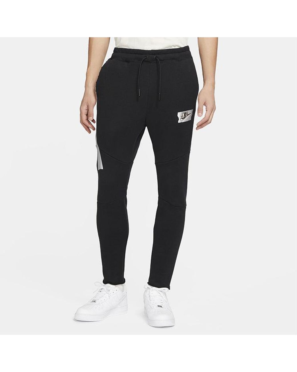 Nike Black As M Nsw Punk Pant Drawstring Knit Running Sports Long Pants for men