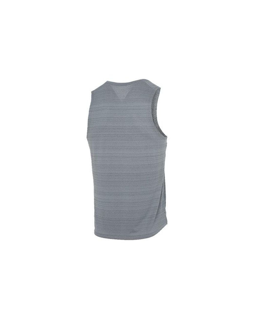 Nike Gray Dri-Fit Casual Sports Quick Dry Running Breathable Sleeveless Vest for men