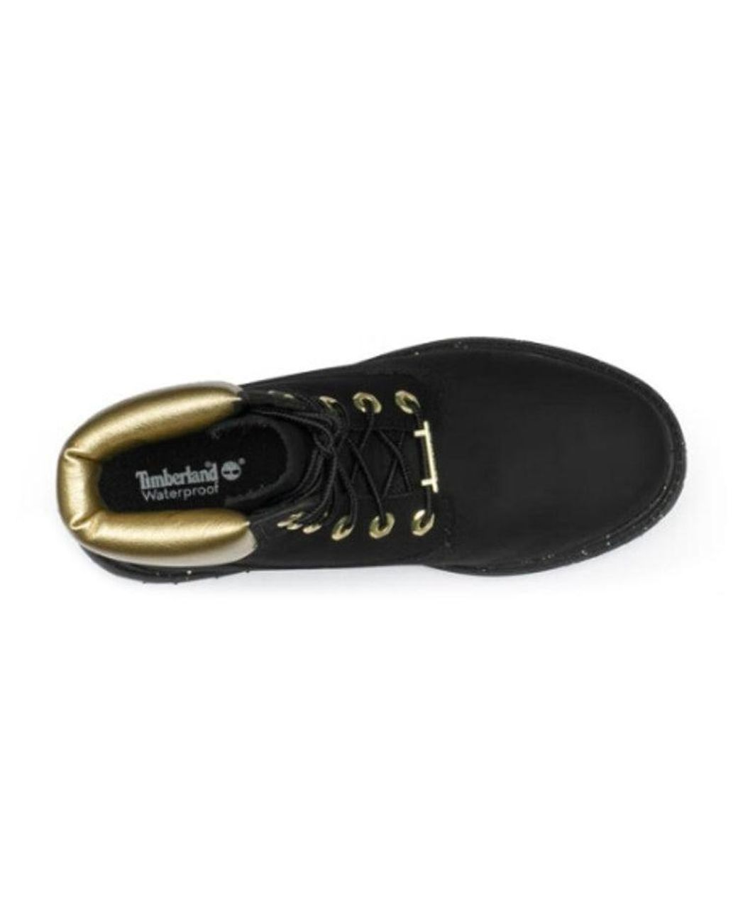 Timberland Black (Wmns) Heritage 6 Inch Waterproof Boots Nubuck With'