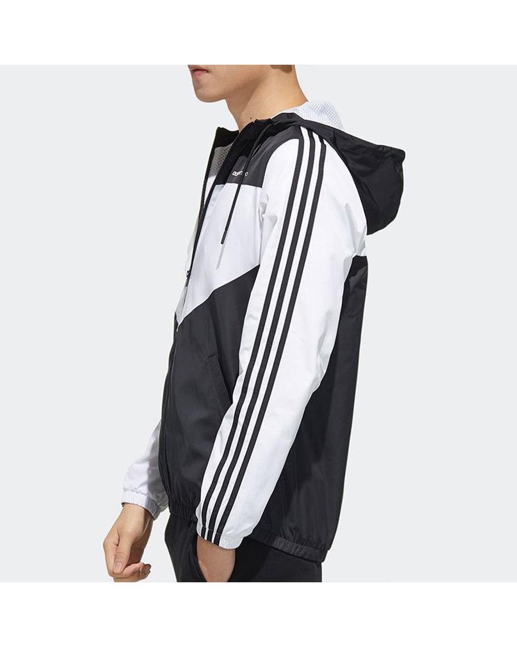 Adidas Blue Neo Side Stripe Casual Sports Jacket for men