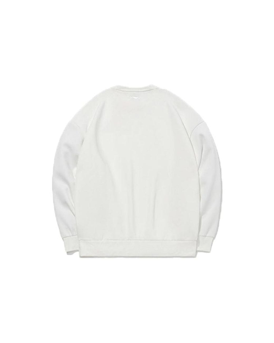 Li-ning White Round Neck Casual Sports Long Sleeves Pullover for men