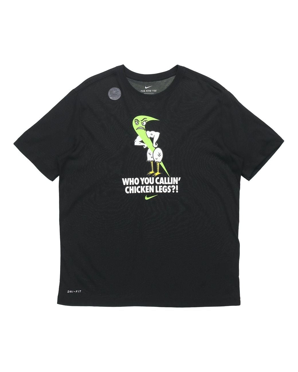 Nike Black Dri-Fit Logo Printing Quick-Dry Sports for men