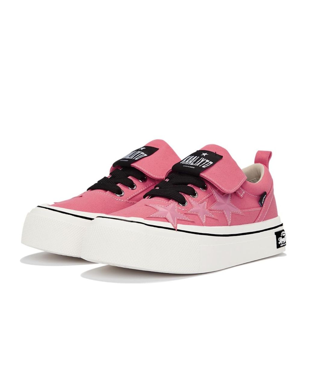 KAALIXTO Pink Skateboarding Canvas Low 'Power' for men