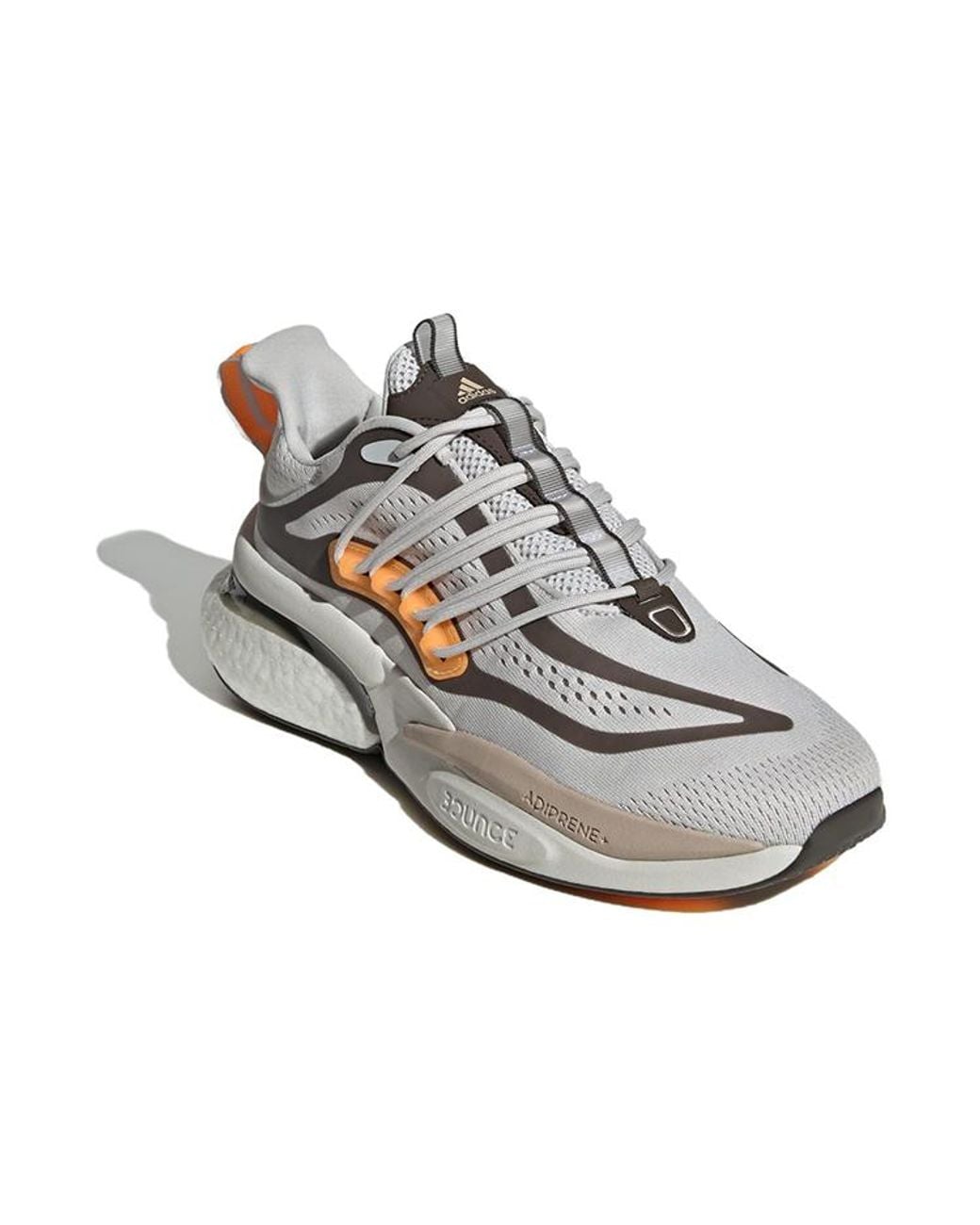 Adidas White Alphaboost V1 Shoes Wonder' for men