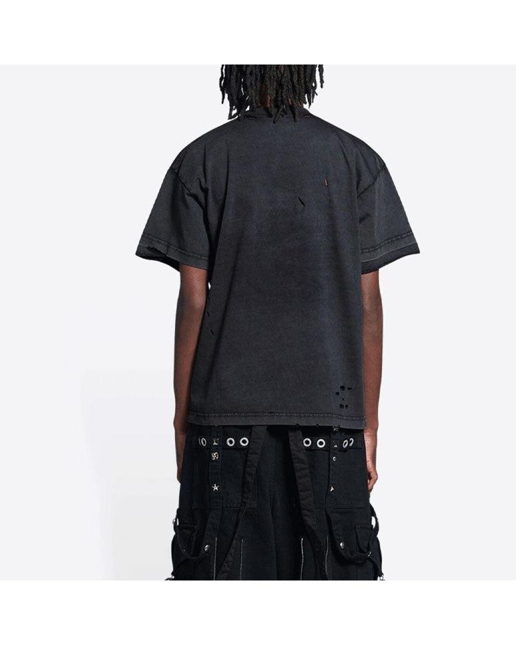 Balenciaga Blue Maison T-Shirt Medium Fit for men