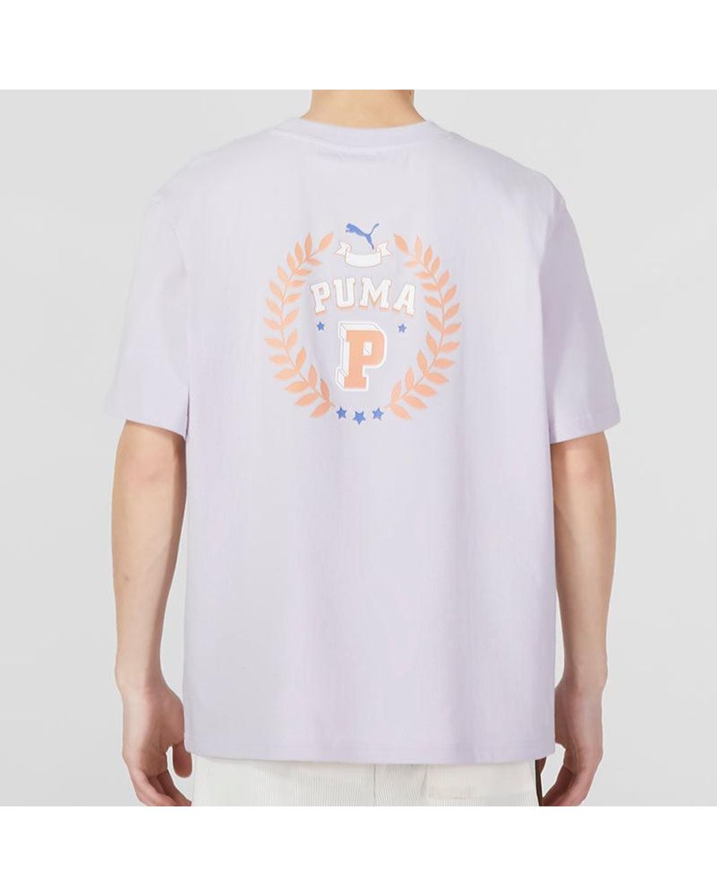 PUMA Purple Sportswear Logo Tee for men