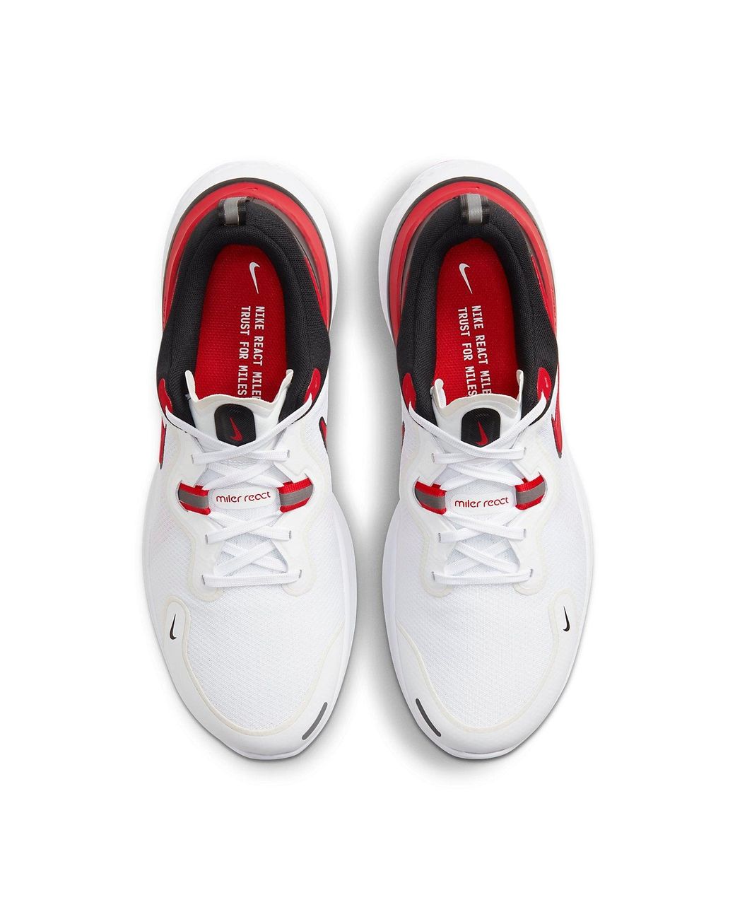 Nike White React Miler for men