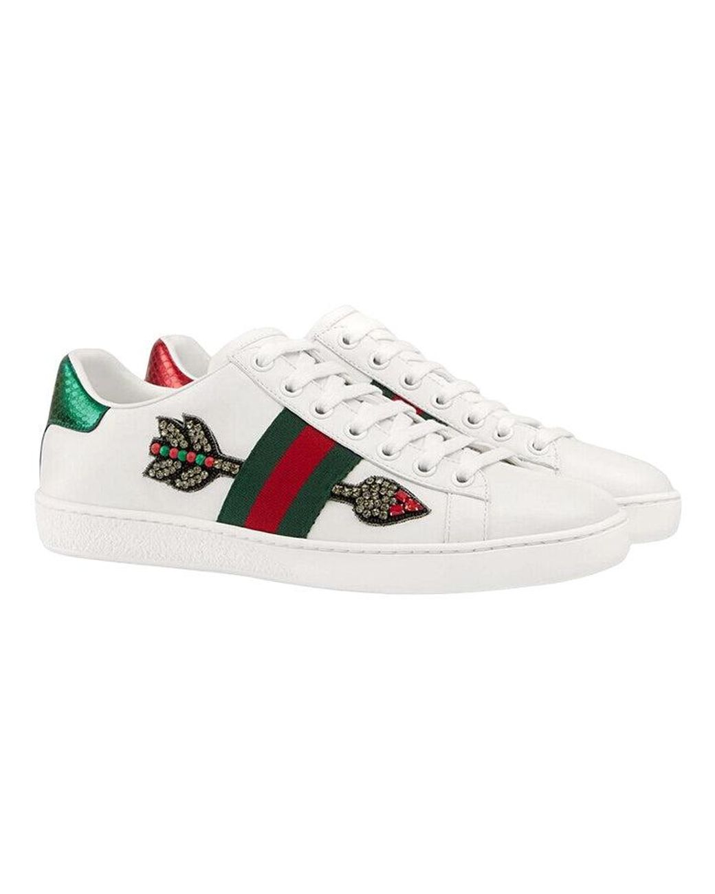 Gucci White (Wmns) Ace Embroidered 'Arrow'