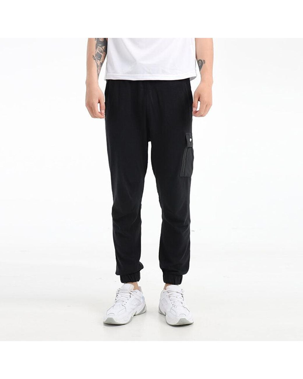 Nike Black Slim Fit Cargo Casual Sports Pants/Trousers/Joggers for men