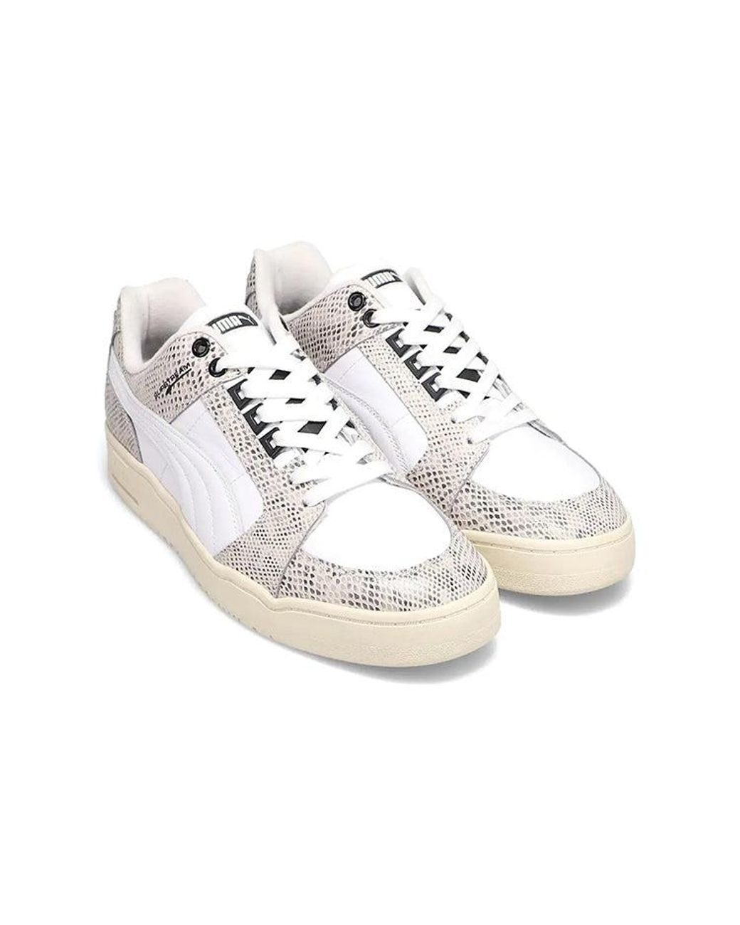 PUMA White Slipstream Low Retro Snake for men
