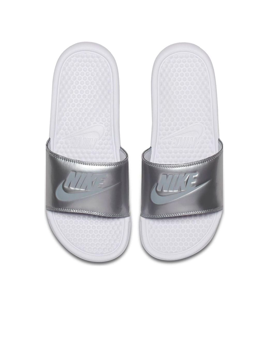 Nike White (Wmns) Benassi Jdi Slide Wolf'