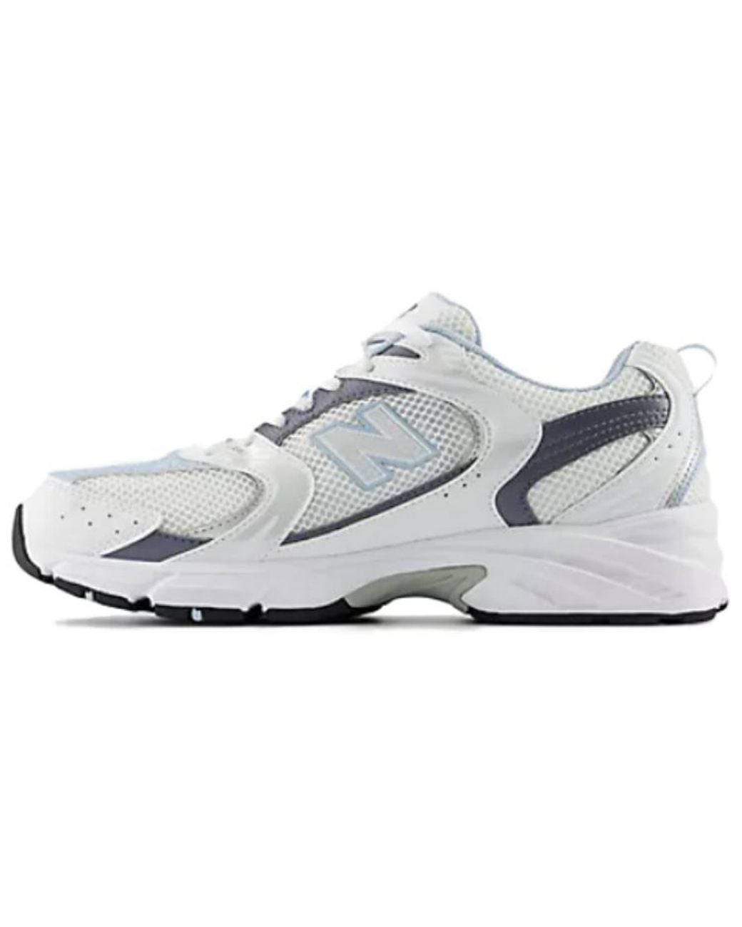 New Balance White 530 Light Chrome' for men