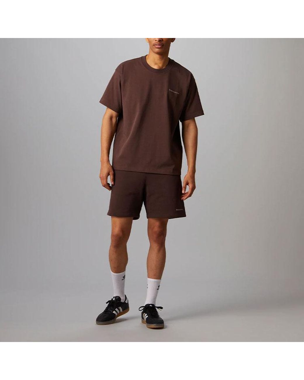 Adidas Originals X Pharrell Williams Crossover Casual Breathable Solid Color Sports Shorts Brown for men