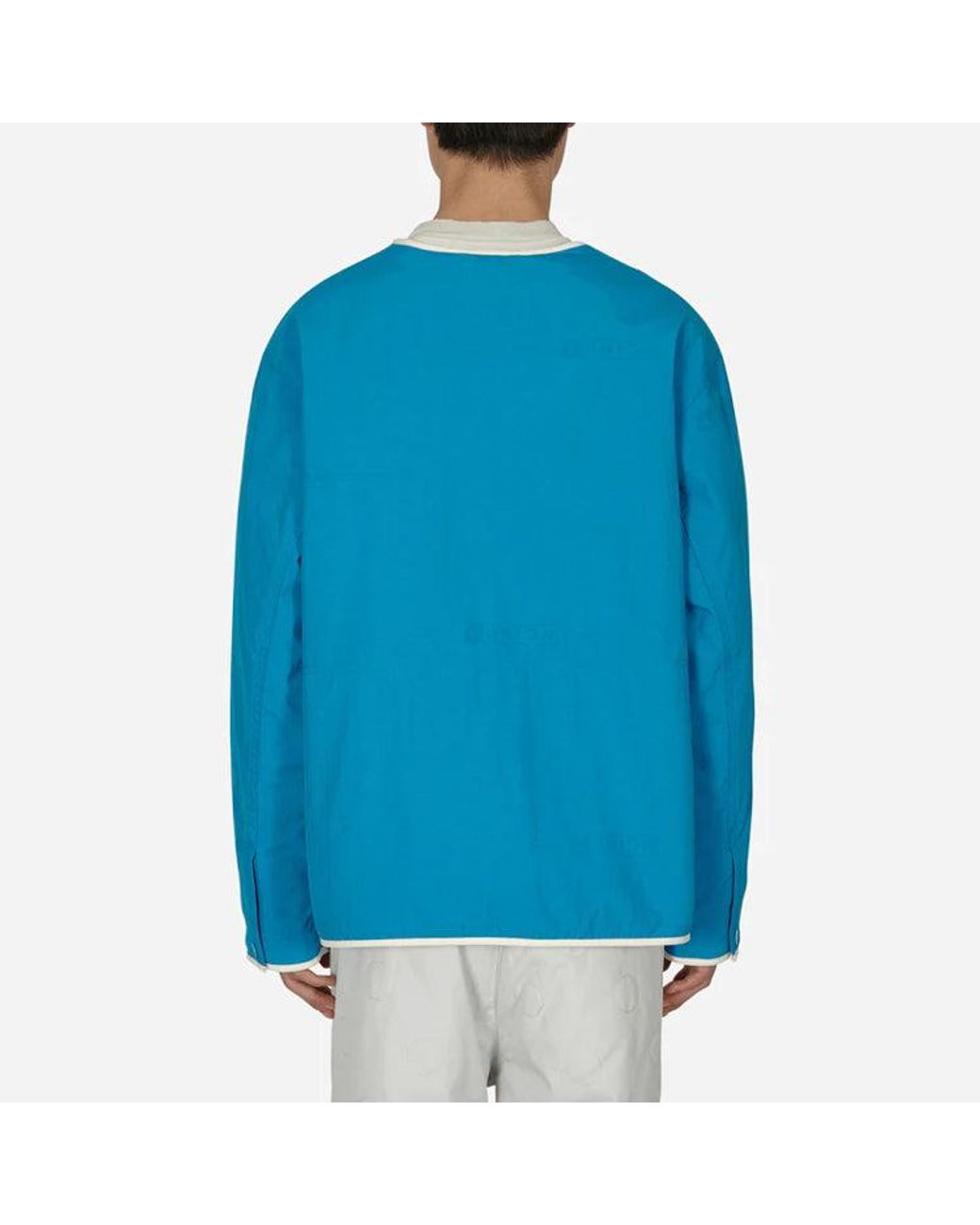 Nike Blue X Union Crossover Solid Color Printing Logo Reversible Long Sleeves Jacket Us Edition for men