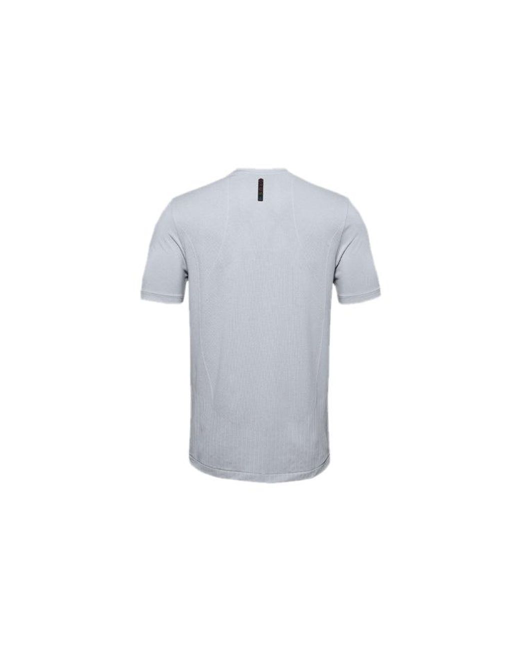 Under Armour Gray Rush Seamless Fitted T-Shirt for men