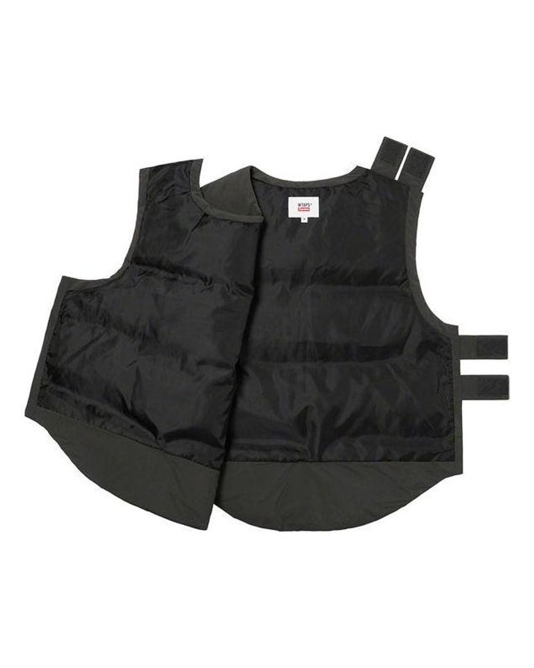Supreme Black X Wtaps Tactical Down Vest for men