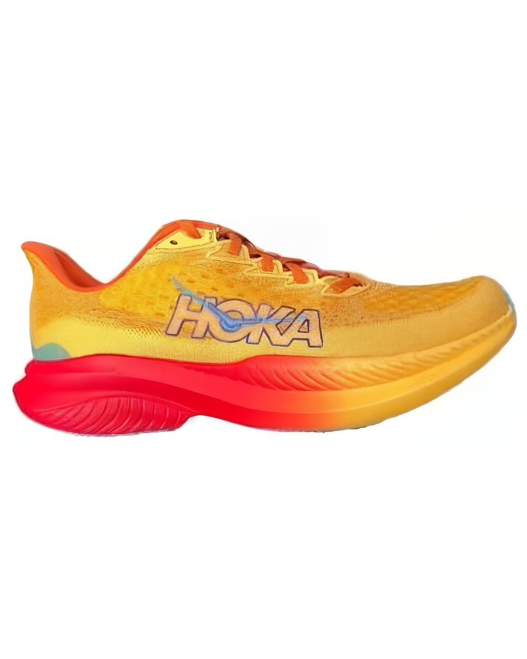 Hoka One One Yellow Mach 6 'Poppy Squash' for men