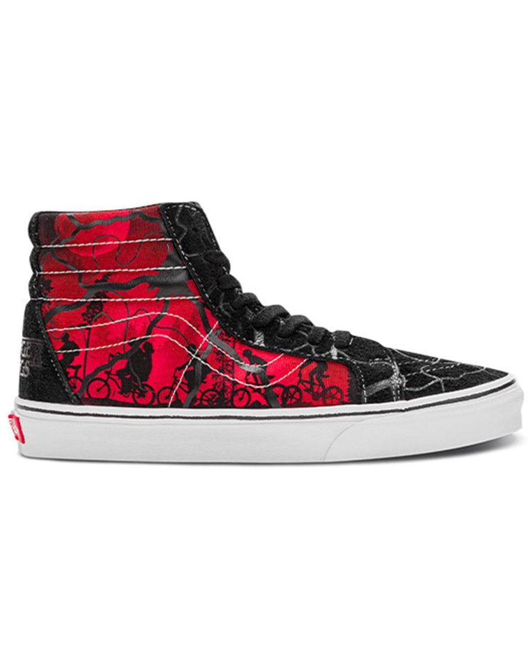 Vans Black Stranger Things X Sk8-Hi Reissue 'Upside Down' for men