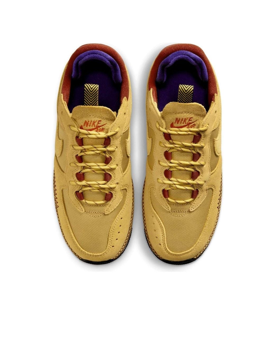 Nike Yellow (Wmns) Air Force 1 Wild 'Wheat Rugged'