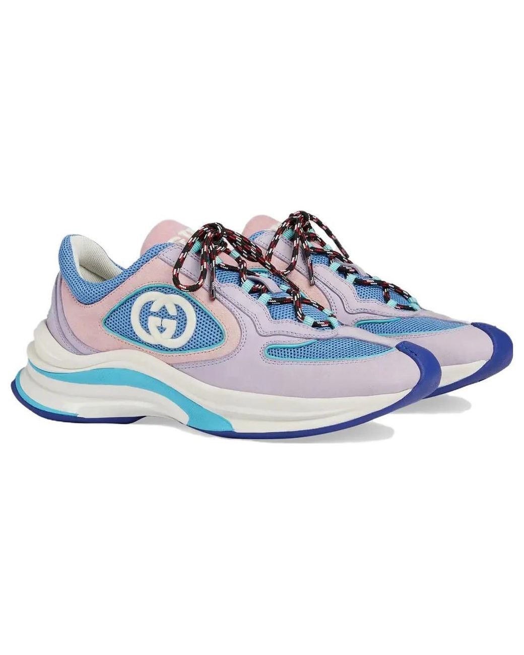 Gucci Blue (Wmns) Run Suede Sneakers