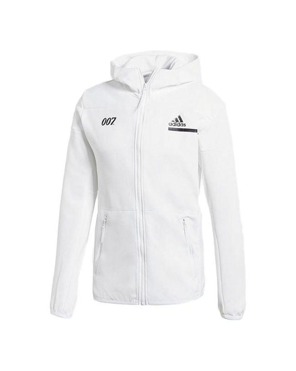 Adidas White Z.N.E. X James Bond 007 Jacket for men
