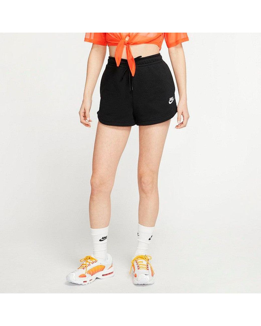 Nike Black (Wmns) As W Sportswear Essntl Flc Hr Short
