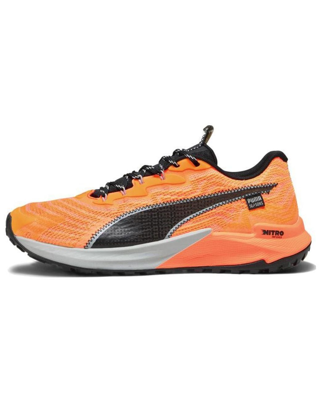 PUMA Orange Fast-Trac Nitro 2 'Neon Sun Clementine' for men