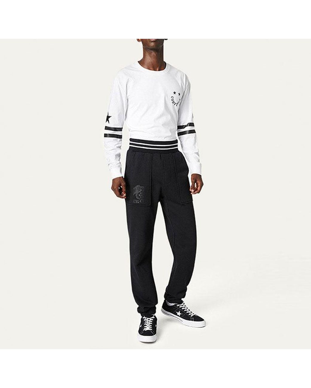 Converse Blue Twisted Varsity Sweatpants for men