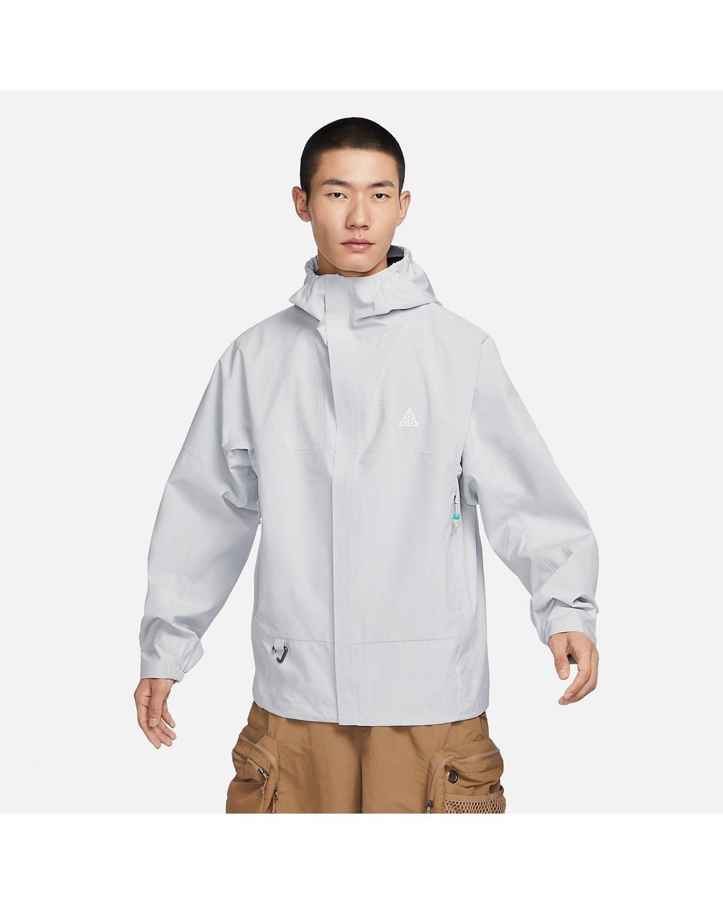 Nike Acg Storm-fit Cascade Rains Jacket in White for Men | Lyst