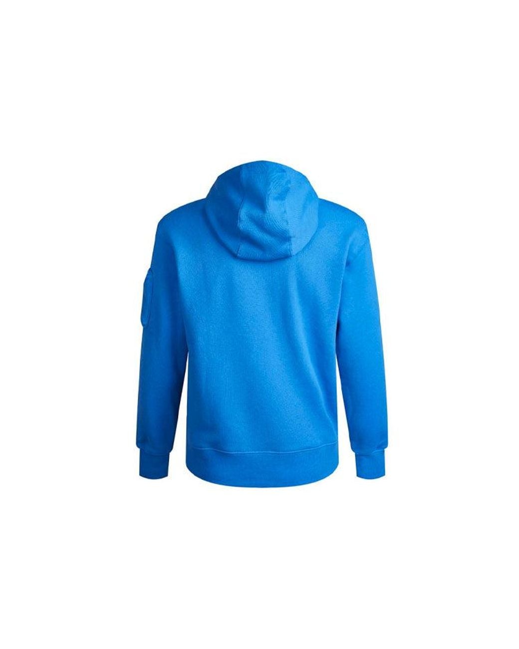 Nike Blue Sportswear Airmoji Ft W Cartoon Patch Sports Hooded Sweater For for men
